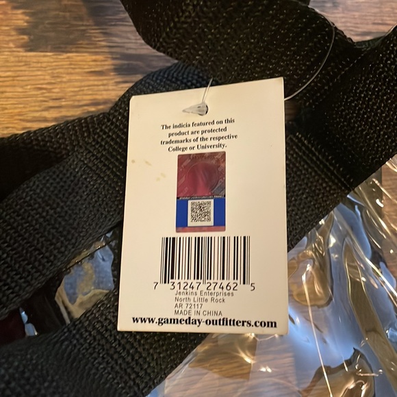 Brand new with tags Alabama collegiate clear bag that buttons - Picture 4 of 4